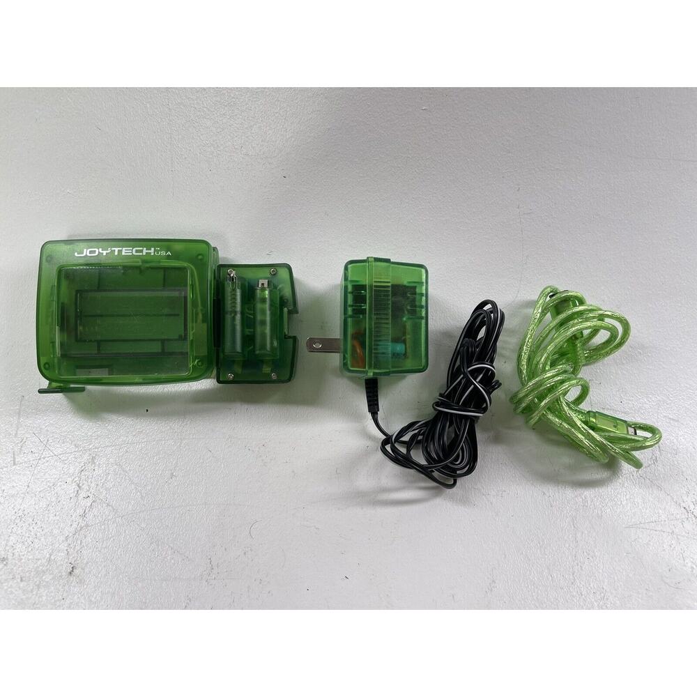 Nintendo Game Boy Color Clear Green Zoom & Ac Adapter Electronics Game